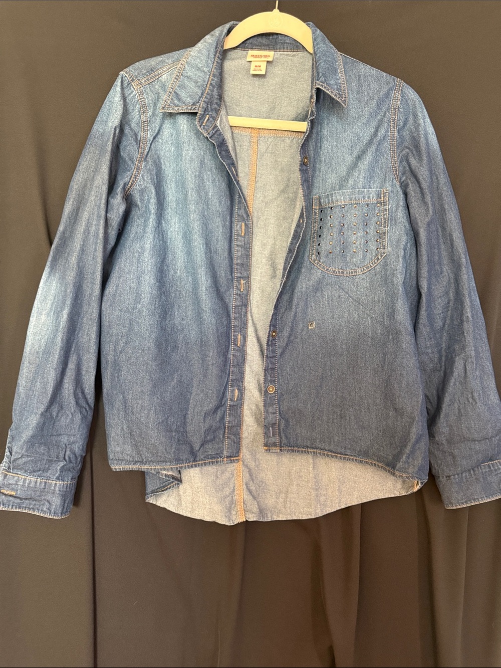 Mossimo Supply Co. Studded Denim Jacket in Blue
